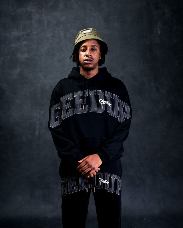 Team Logo/Handstyle Hoodie Black/Grey/White