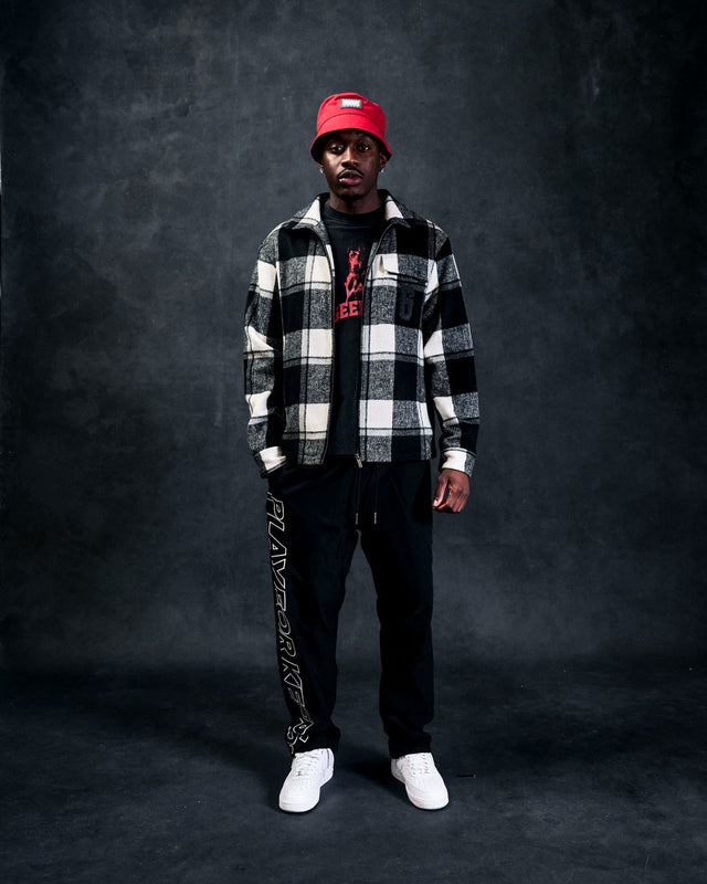 PFK Flannel Jacket Black/White/Cream