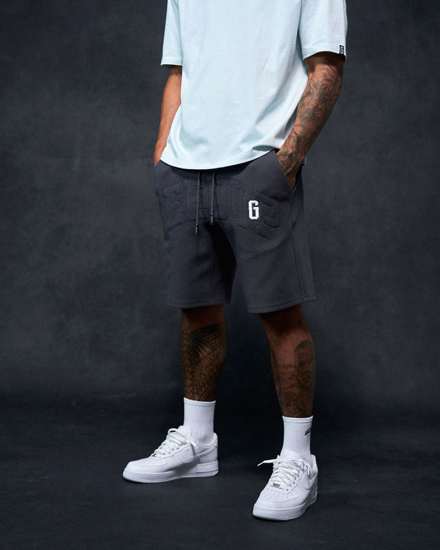 Team Logo Pique Short Asphalt