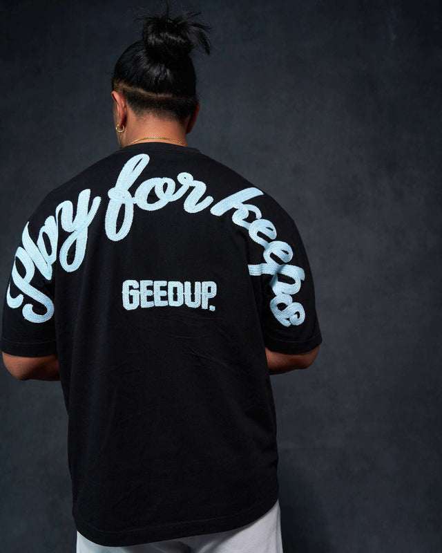 PFK Script T-Shirt Black/Blue