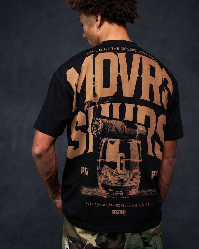 MVRS & SHKRS Cigar T-Shirt Black/Bronze