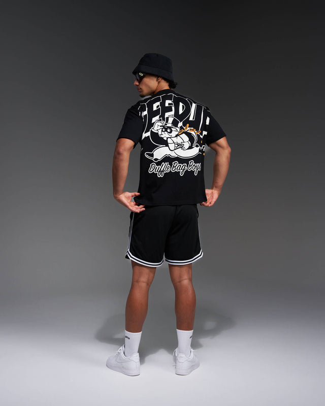 Duffle Bag Boys T-Shirt Black/White