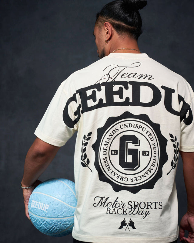 G Stamp T-Shirt Cream/Black