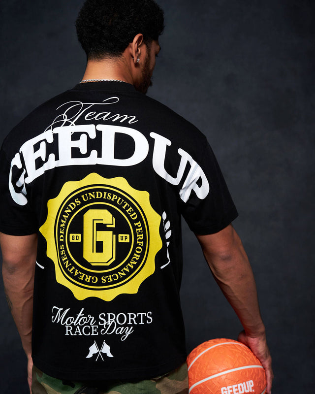 G Stamp T-Shirt Black/Yellow