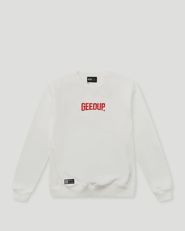 Always Neighbourhood Crewneck White/Red