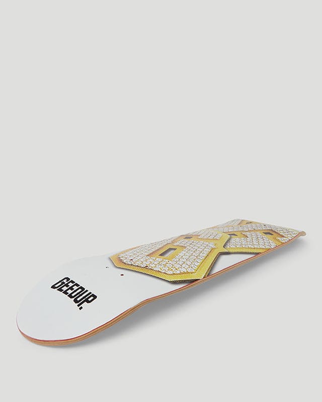 G Pendant Skateboard Deck White