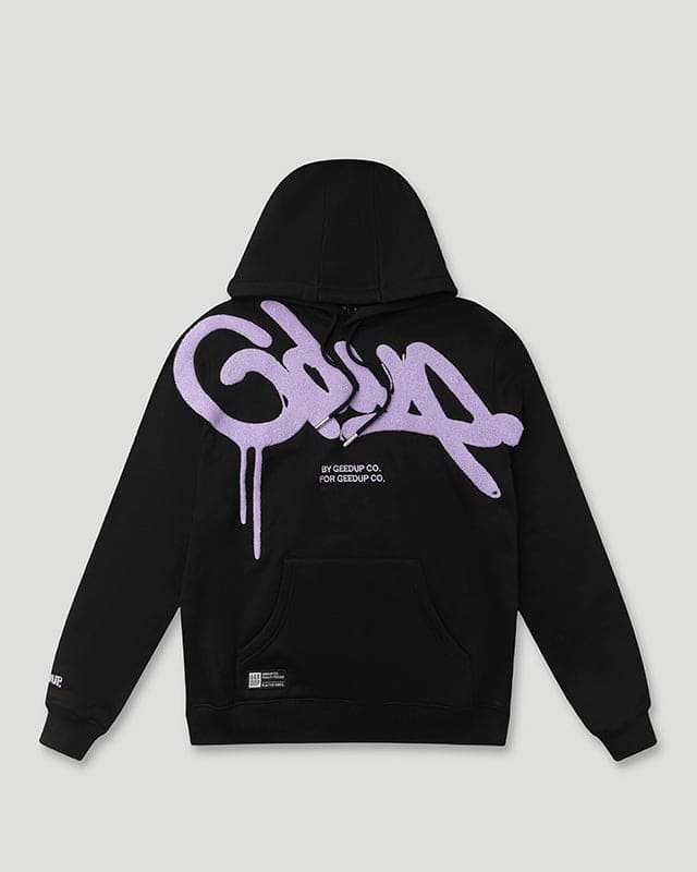 Handstyle Hoodie Black/Lavender