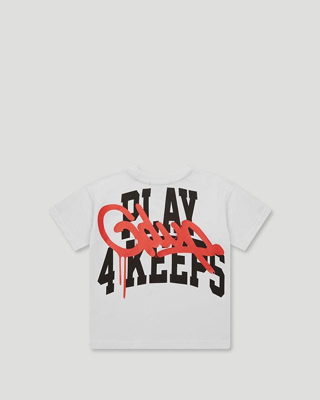 Play For Keeps Kids T-Shirt White/Red