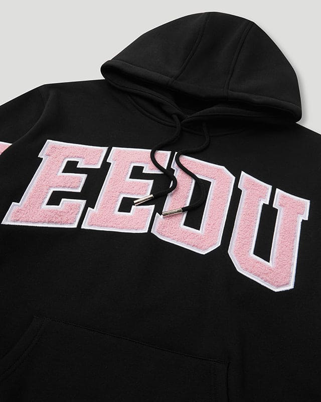 Team Logo Hoodie Black/Dusty Pink