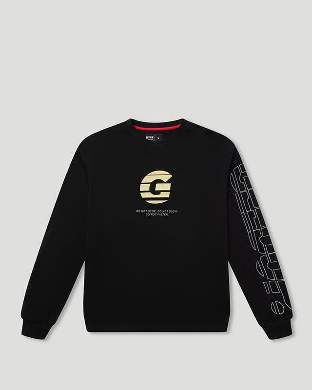 G Sportsman Long sleeve T-Shirt Black/Yellow