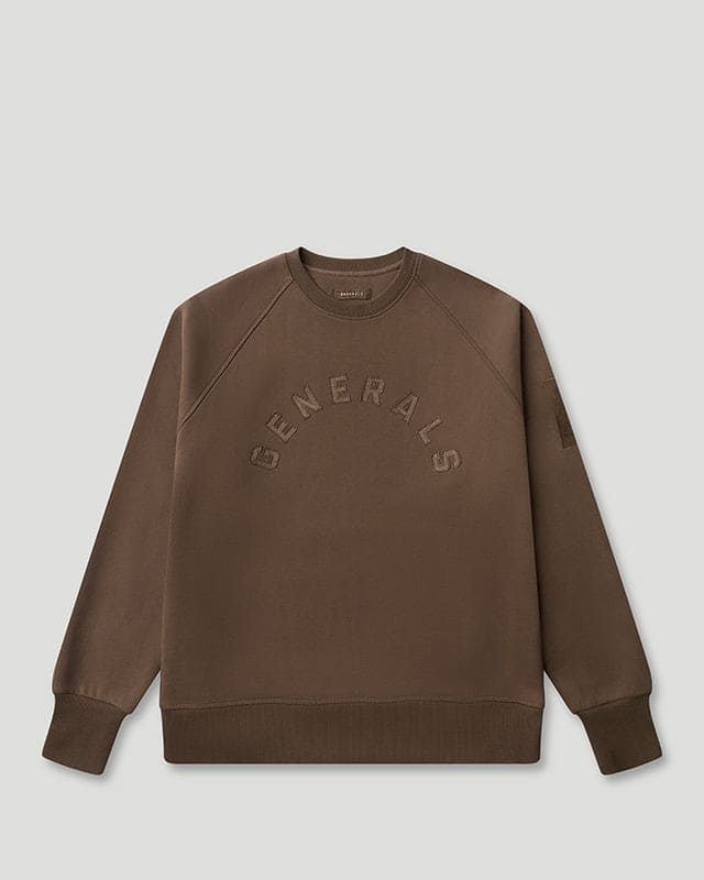 Generals Slim Fit Crewneck Chestnut