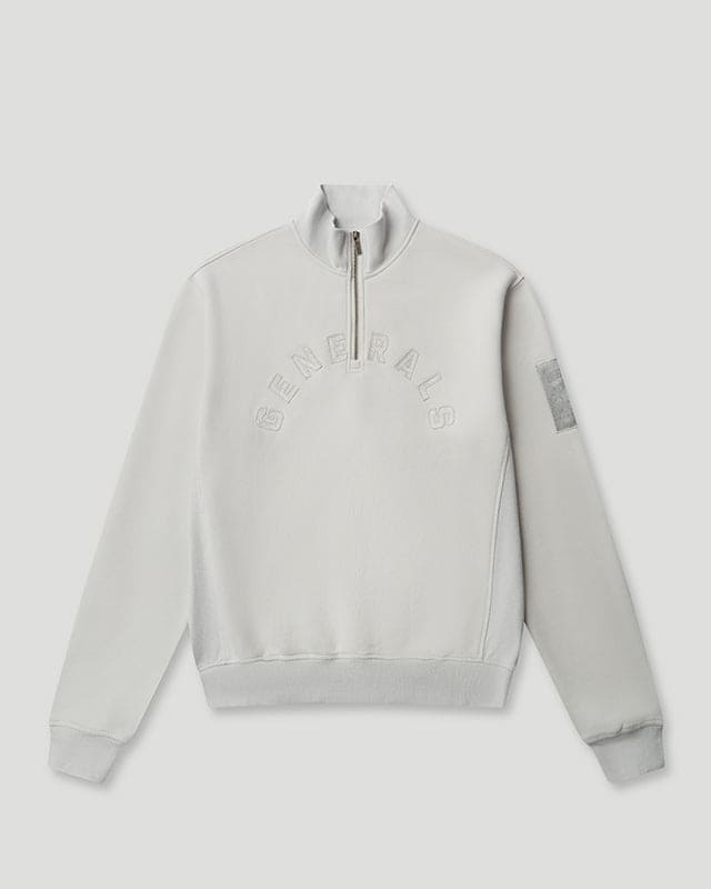 Generals Slim Fit Zip Qtr Zip Nimbus Cloud