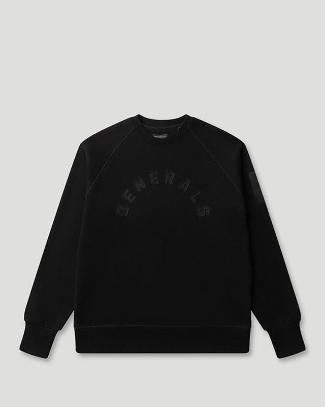 Generals Slim Fit Crewneck Jet Black