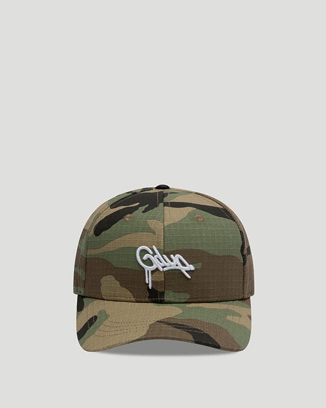 Handstyle Logo Camo Green Hat