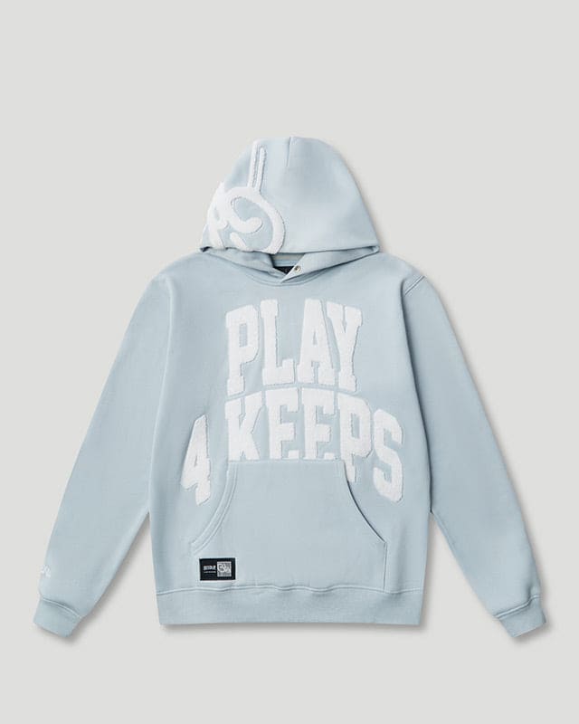 Play4Keeps Handstyle Hoodie Pale Blue/White