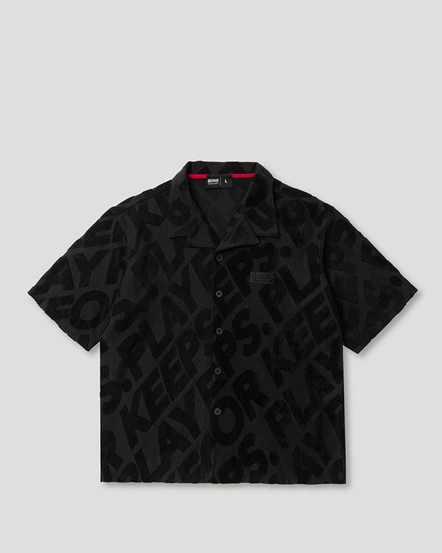 PFK Jacquard Button Shirt Black