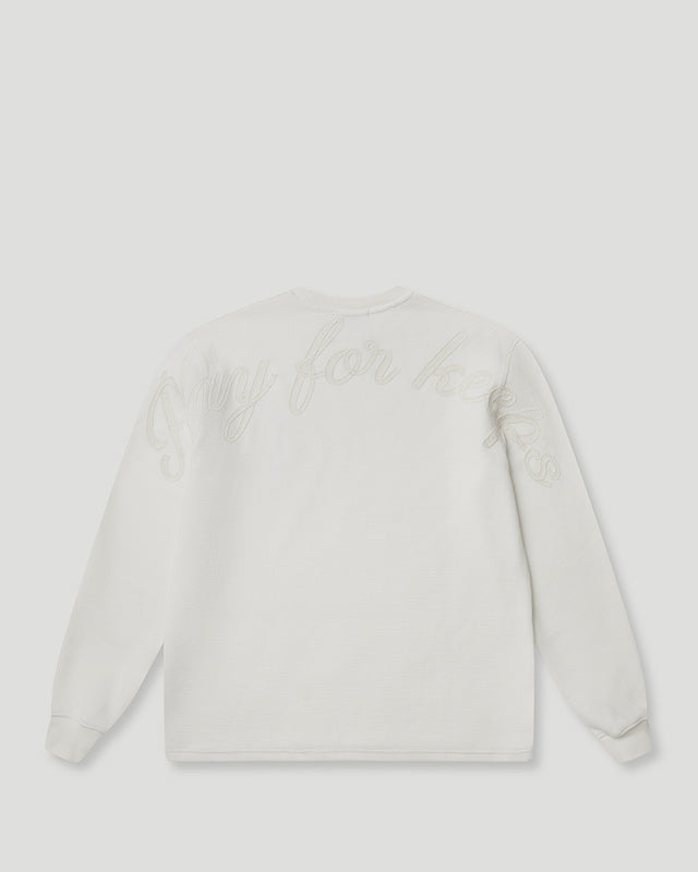 PFK Waffle Longsleeve T-Shirt White