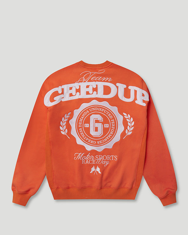 Team Geedup Crewneck Orange/White