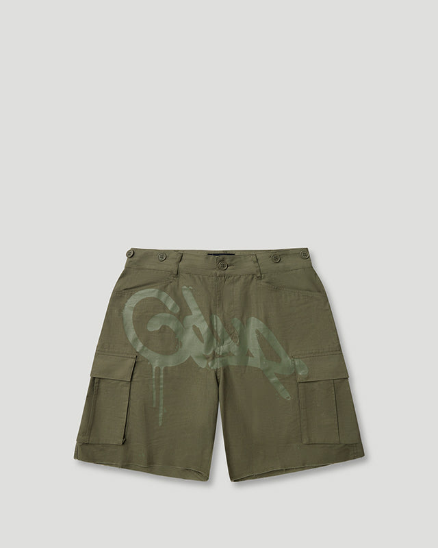 Handstyle Cargo Short Olive Tonal