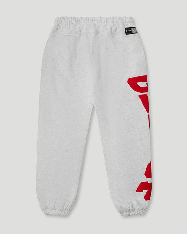 Team Logo Cursive Trackpant White Marle/Red