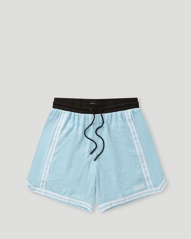Emboss Mesh Shorts Cool Blue