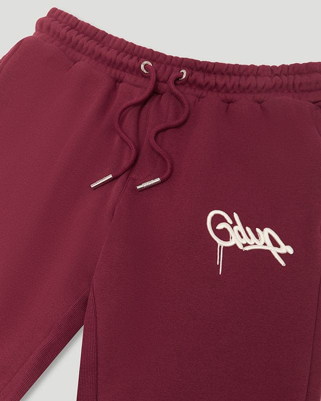 Handstyle Logo Trackpants Maroon/Cream