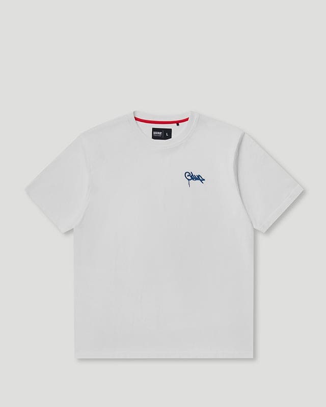 Micro Handstyle T-Shirt White/Blue