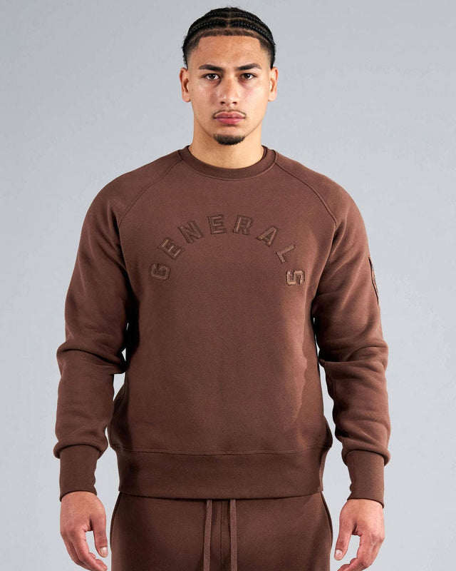 Generals Slim Fit Crewneck Chestnut