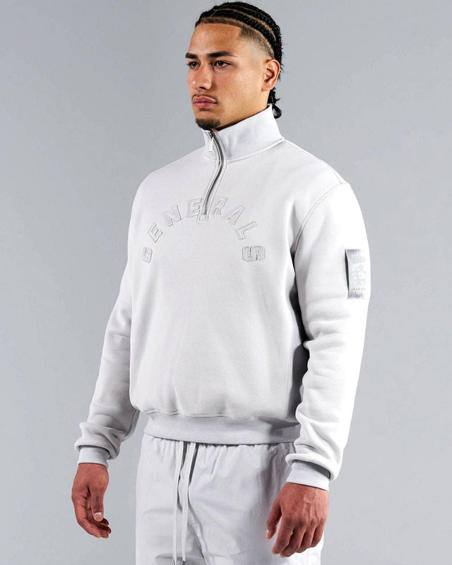 Generals Slim Fit Zip Qtr Zip Nimbus Cloud