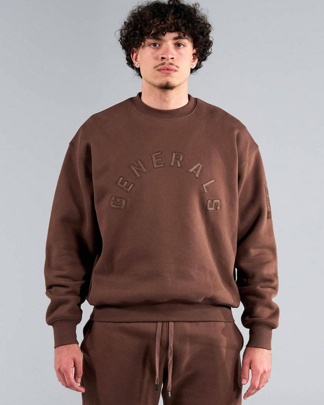 Generals Oversized Crewneck Chestnut
