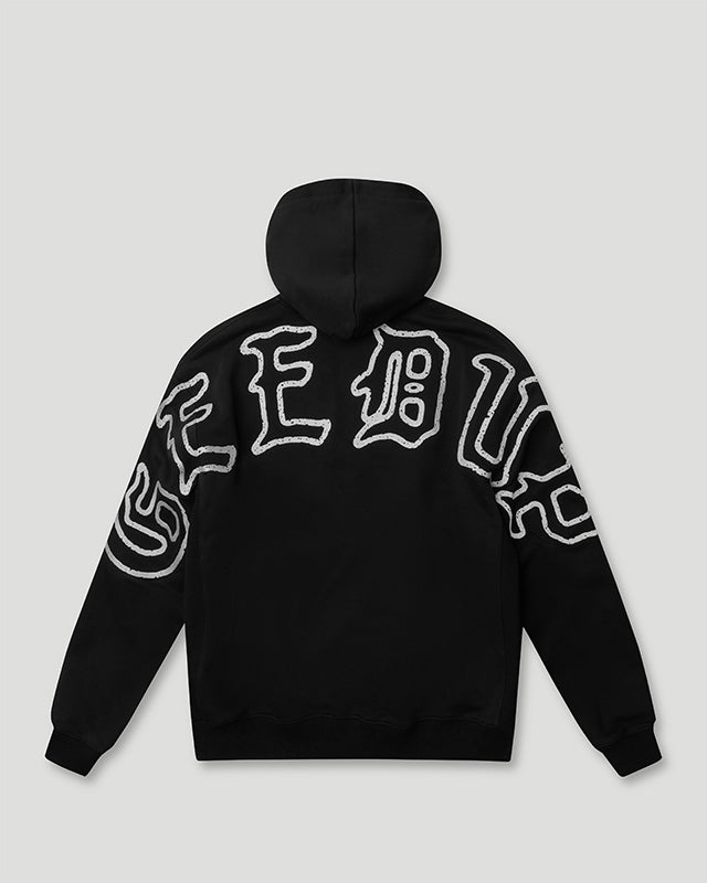 Ol' English Oversized Hoodie Black