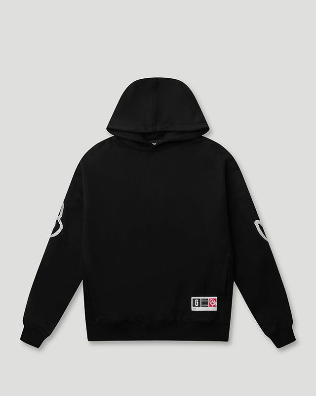 Ol' English Oversized Hoodie Black